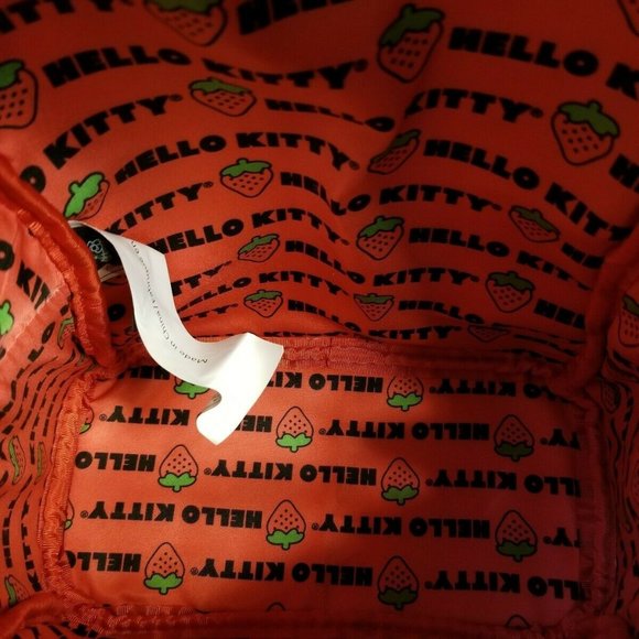 Hello Kitty Loungefly Strawberry Backpack NEW - Picture 10 of 12